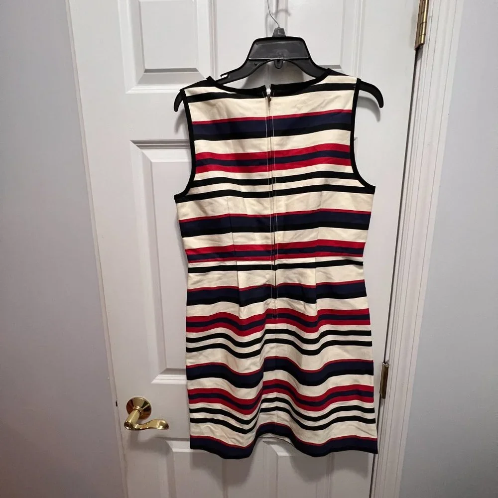 j.crew NWT size 8 multicolored striped cotton  dress
